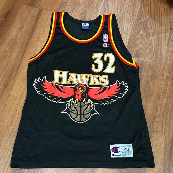 Christian Laettner Atlanta Hawks Champion Vintage Basketball